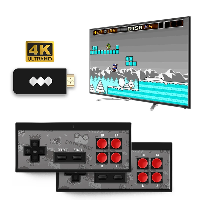 4K HDMI Игровая консоль встроенный 568 классические игры мини ретро беспроводной