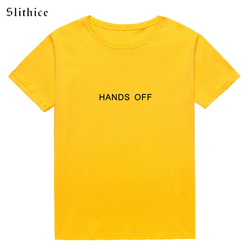 Slithice панк стиль Руки Футболки с буквенными принтами для женщин топ короткими