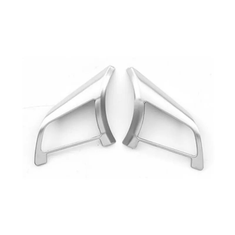 2 pcs metal silver Tonlinker интерьер руля рулевая панель крышка стикеры для Nissan ALTIMA стайлинга автомобилей 1/2 шт. нержавеющая сталь крышка - Название цвета: 2 pcs metal silver