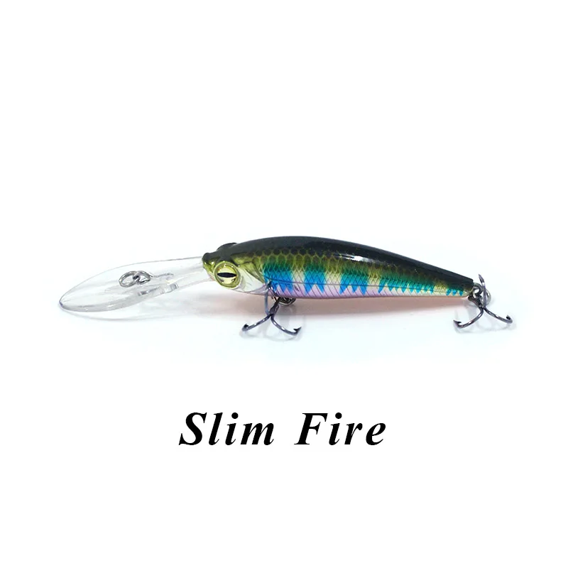 Slim Fire Banshee WF01 Jerkbait 60 мм/6 г воблеры для ловли щуки йо Зури Горячая гольян поплавок-приманка для карпа дизайн Джеркбейт - Цвет: Slim Fire