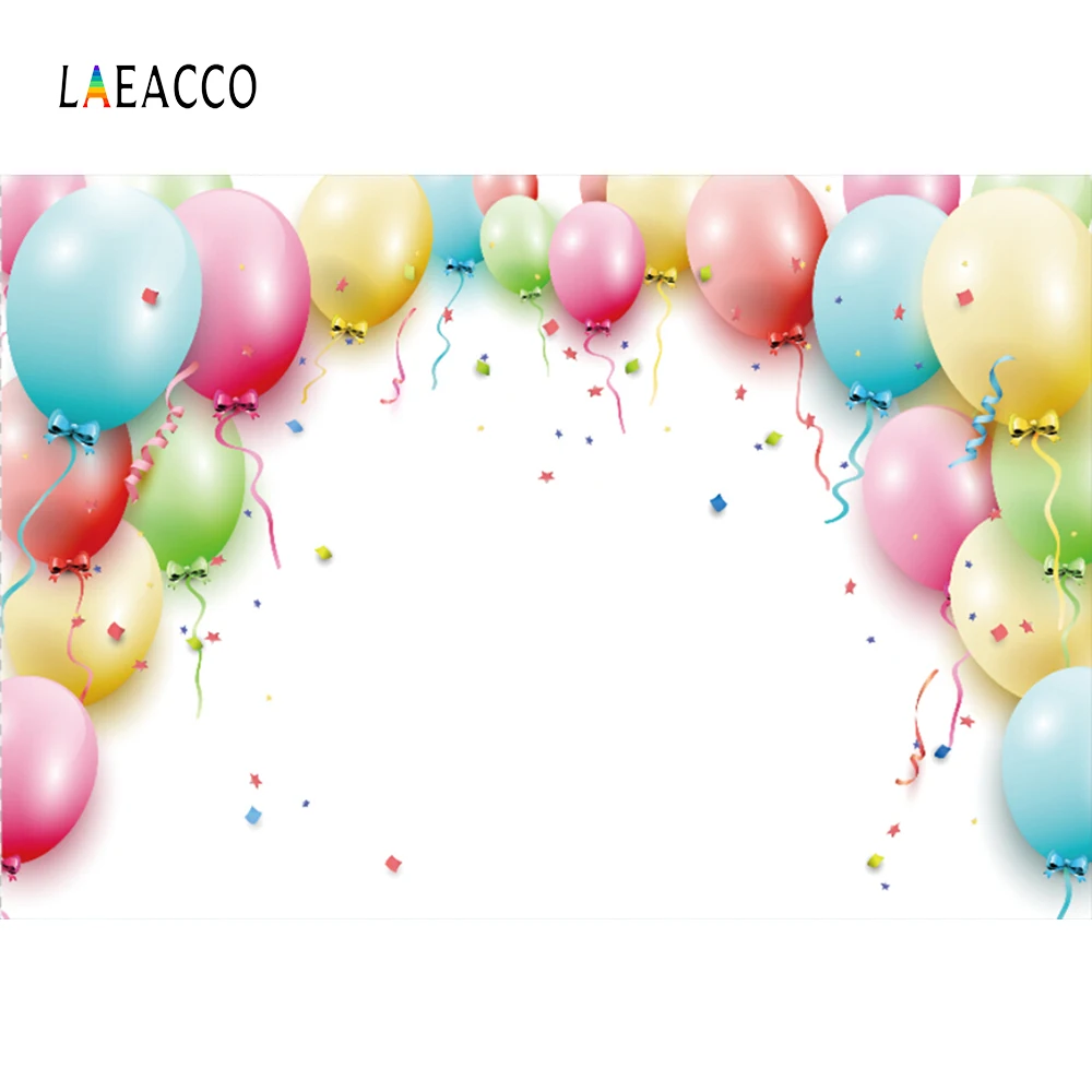 Laeacco шары празднование Дня Рождения Ребенка Портретные ленты плакат фото фон