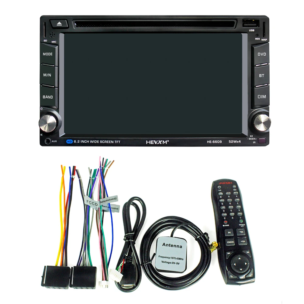 HEVXM 6609 Android 6 2-дюймовый автомобильный DVD навигационный плеер автомобильное радио