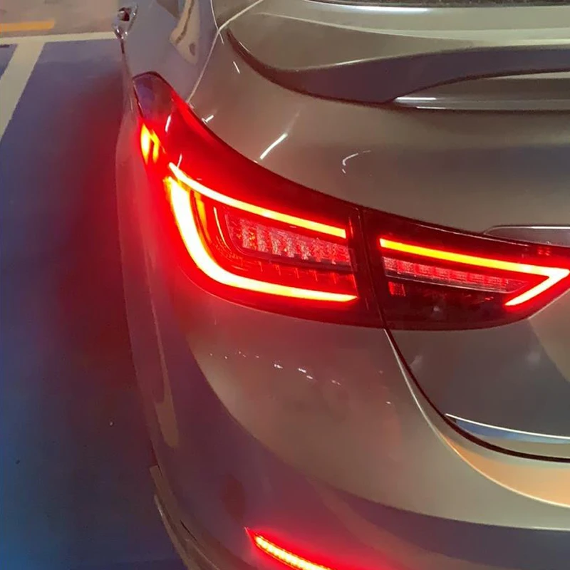 VLAND Car Tail Lamp for Hyundai Avante i35 Elantra Light 2011-2017 LED Strip Rear DRL+Brake+Reverse+Fog | Автомобили и мотоциклы