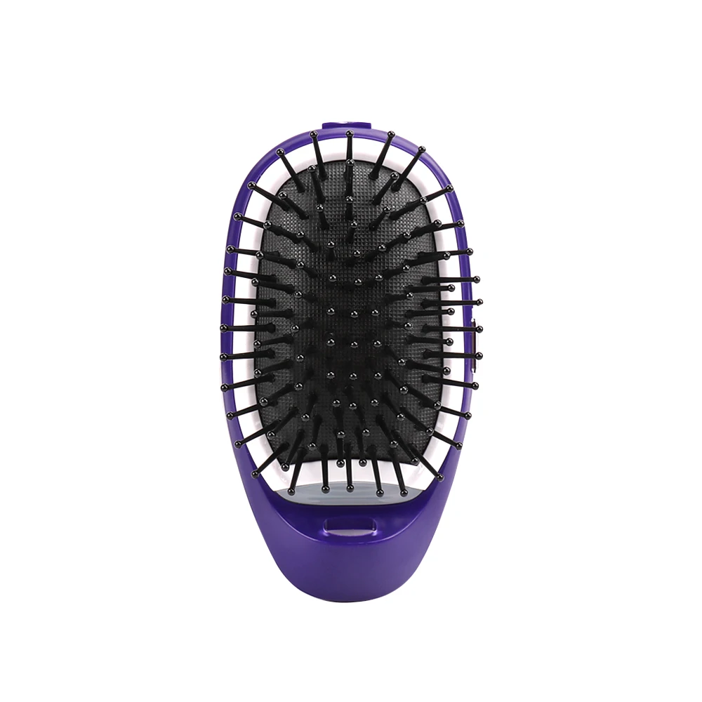 Розовая/фиолетовая/черная электрическая щетка для волос мини ионизация расчески