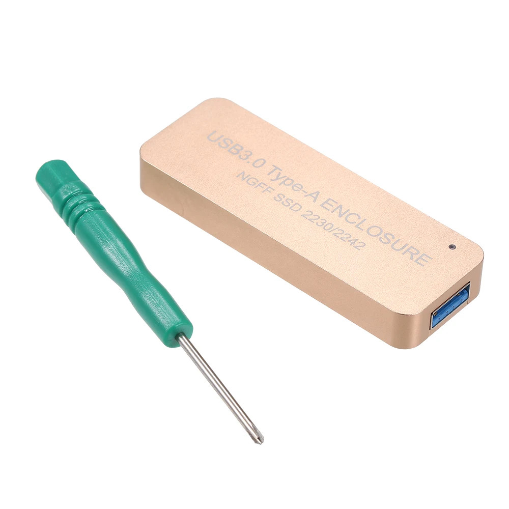 Алюминиевый NGFF/M.2 SSD к USB 3 0 Type A портативный жесткий диск выдвижной внешний корпус