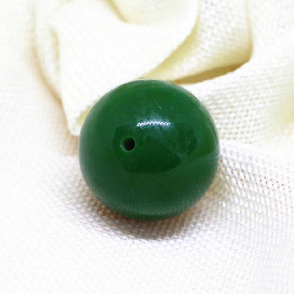 Винтажная подвеска 3 шт. искусственный зеленый каучук большой круглый шар из