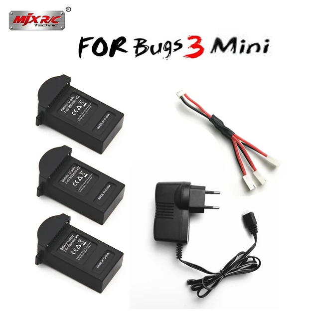 MJX B3 MINI 7 4 V 850Mah 45C Аккумулятор для Bugs 3 RC вертолет Запчасти радиоуправляемого