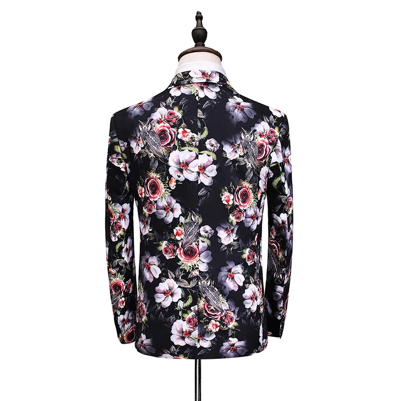 (Пиджак + жилет брюки) 2017 Осенние цветные мужские тонкие повседневные деловые