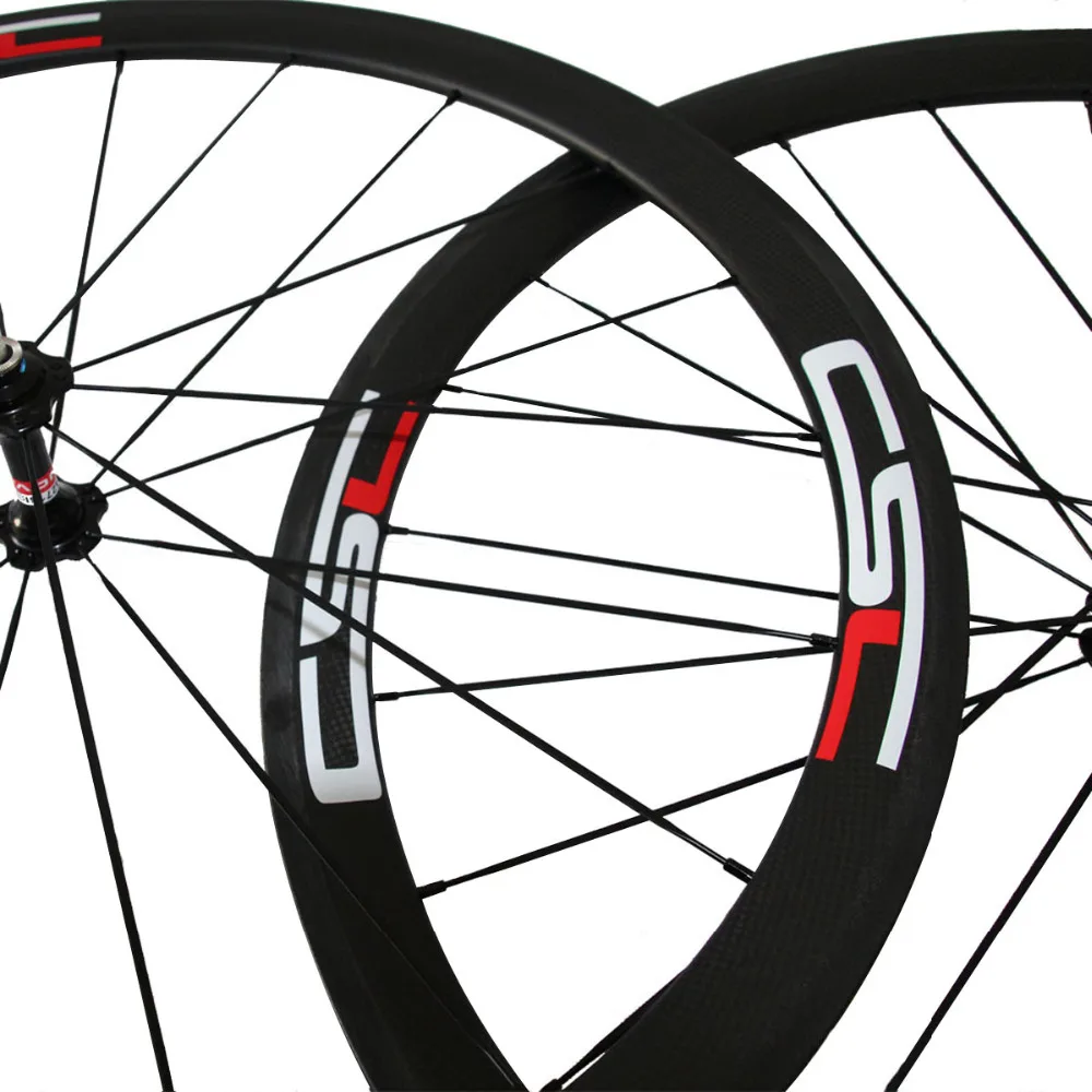 Комплект колес для велосипеда SCC bike шириной 23 мм и глубиной 38 из углеродного