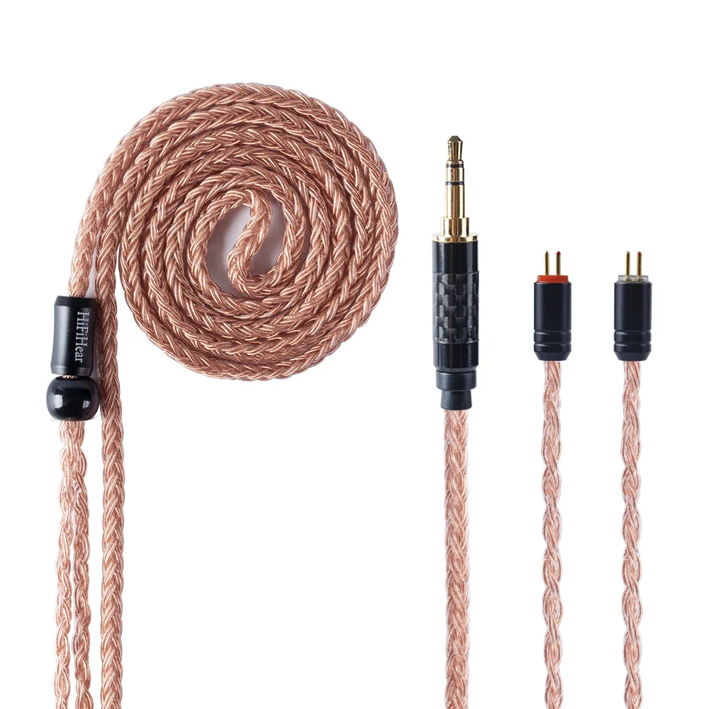 Импортный однокристаллический медный кабель hifiears 16 ядер 2 5/3 5/4 4 мм с MMCX/2