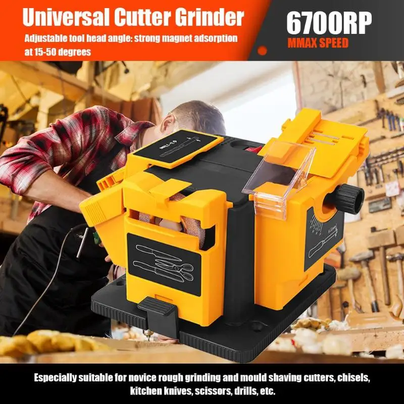 

96W 3in1 Multifunction sharpener Household Grinding Tool sharpener drill for knife Twist drill HSS drill scissor chisel Dropship