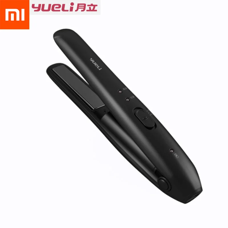 Black Xiaomi YueLi, беспроводной мини выпрямитель для волос, 2500 мА/ч, аккумулятор, внешний аккумулятор, портативный светодиодный индикатор для путешествий, дома - Цвет: Black