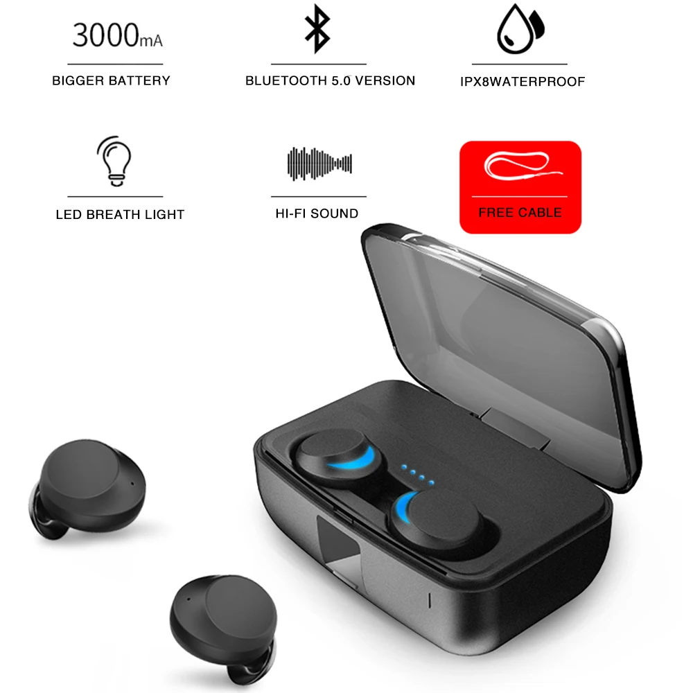 TWS наушники мини-стереонаушники Bluetooth 5 0 беспроводные Смарт Голосовое управление