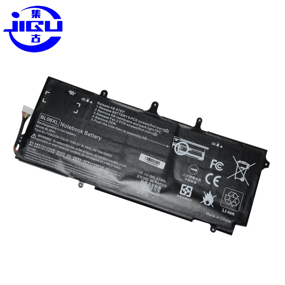 Аккумулятор JIGU для ноутбука с 3 ячейками BL06042XL BL06XL HSTNN DB5D IB5D W02C HPFor EliteBook Folio 1040 G0 G1 G2