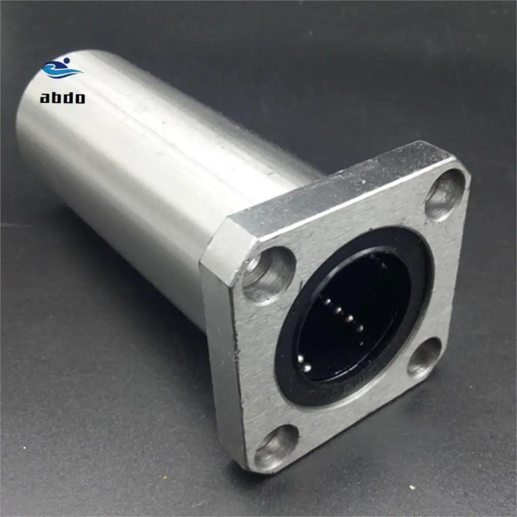 4 PCS LMK8LUU/LMK10LUU/LMK12LUU long type Rectangular Flange High quality Linear Bearing CNC Bush for 3D printer parts | Обустройство