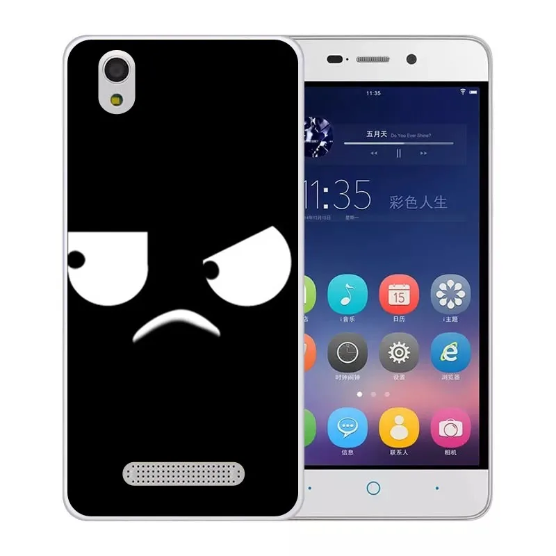 ZTE blade x3 d2 Case Silicon Black Graffiti Painting Soft TPU Back Cover for zte t620 Transparent Phone Bags |