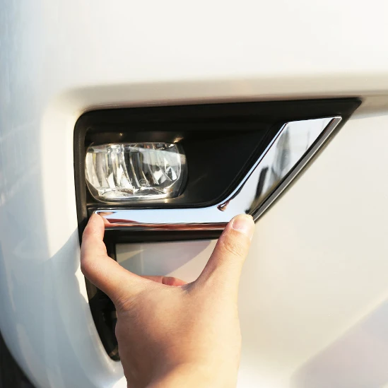 Автомобильный хромированный передние противотуманные фары крышка лампы Планки