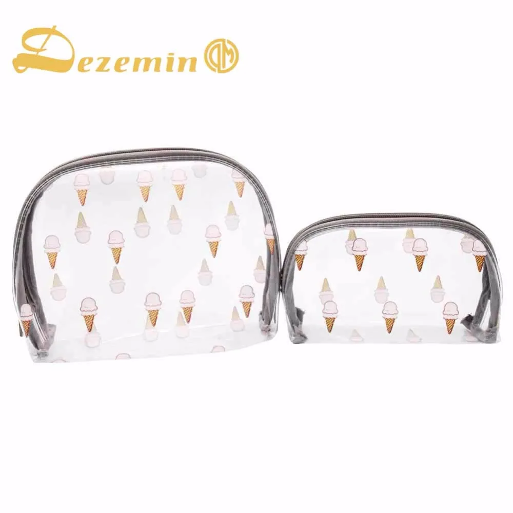 2 шт. женская прозрачная косметичка на молнии|makeup pouch|cosmetic bagcosmetic bag transparent |