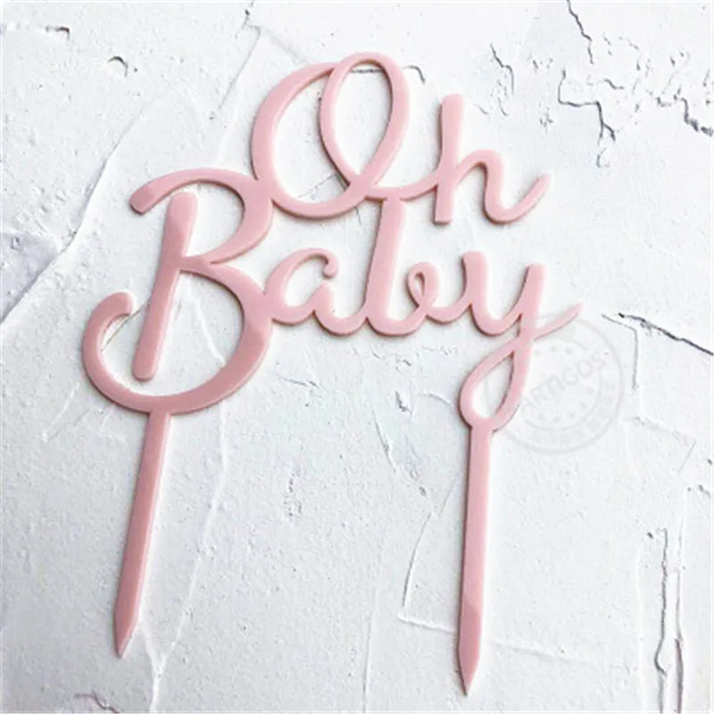 pink baby Радуга Единорог торт Топпер облако флажки для торта на день рождения Дети сувениры торт Декор вечерние Топпер для свадебного десертного стола Декор - Цвет: pink baby