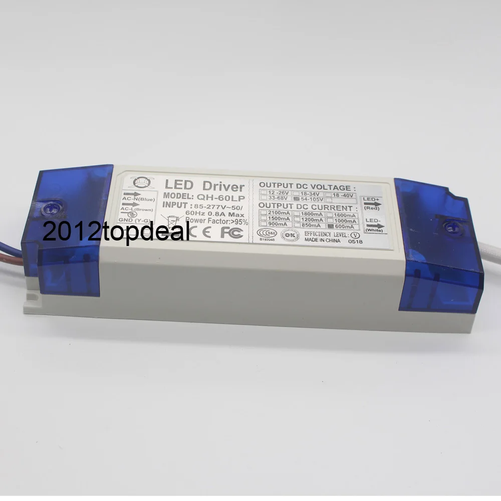 AC 85-265V 1-2x3w 2-4x3w 6-10x3w 10-18x3w 18-30x3w 600mA 650mA Светодиодный драйвер Трансформатор для