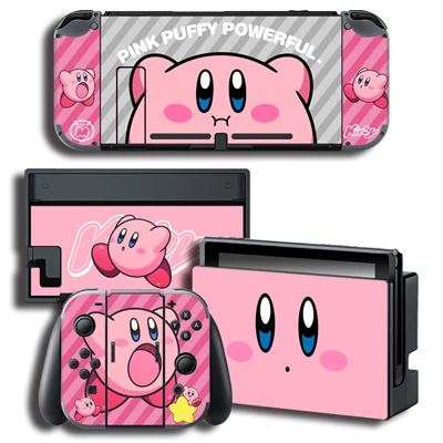 Kirby Skins 10 Виниловая экранная наклейка для Кирби скины Защитная Наклейка s для shand Switch NS консоль+ контроллер+ подставка наклейка игровая наклейка - Цвет: Kirby Skins 10