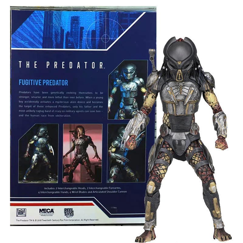 NECA Хищник бронированный убийца конечный беглый Хищник Unmasked фигурка ПВХ фигурка Коллекционная модель игрушки