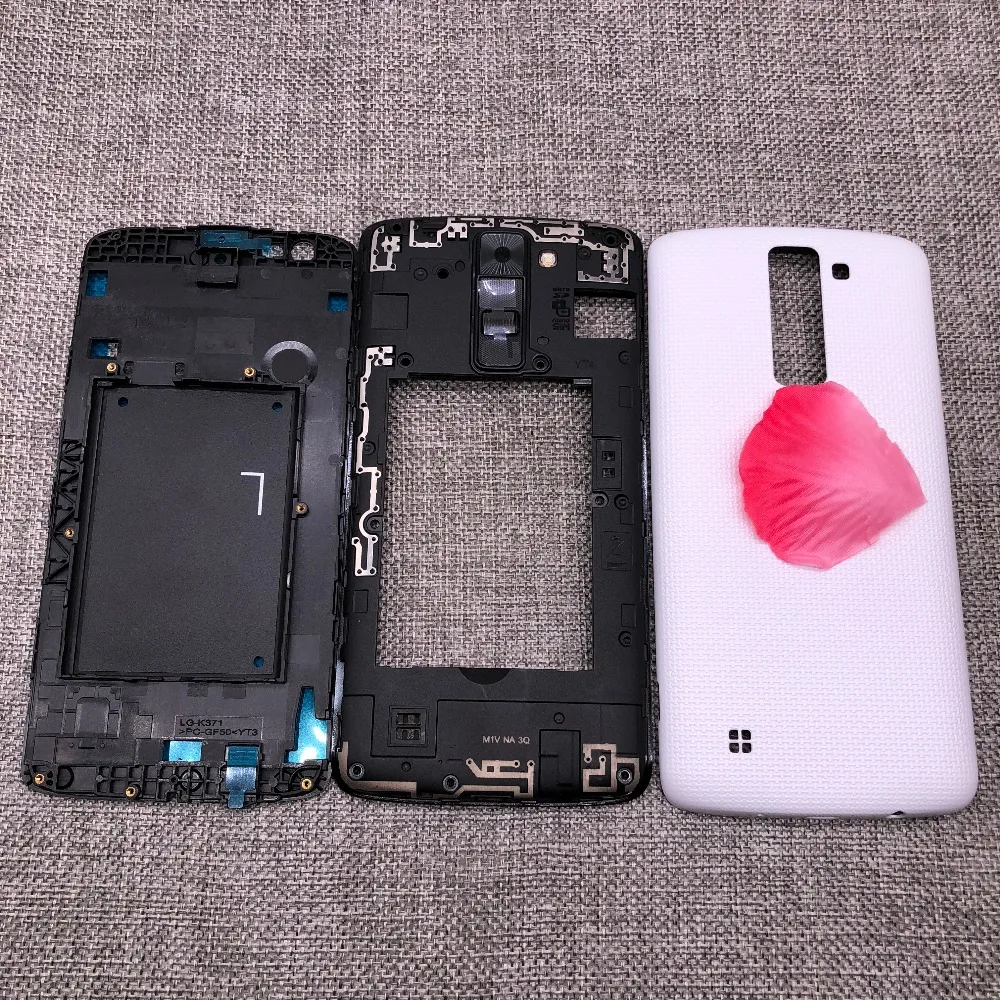 Полный Передняя Ближний задняя Рама корпуса Аккумулятор Чехол для LG K8 2016 Феникс 2