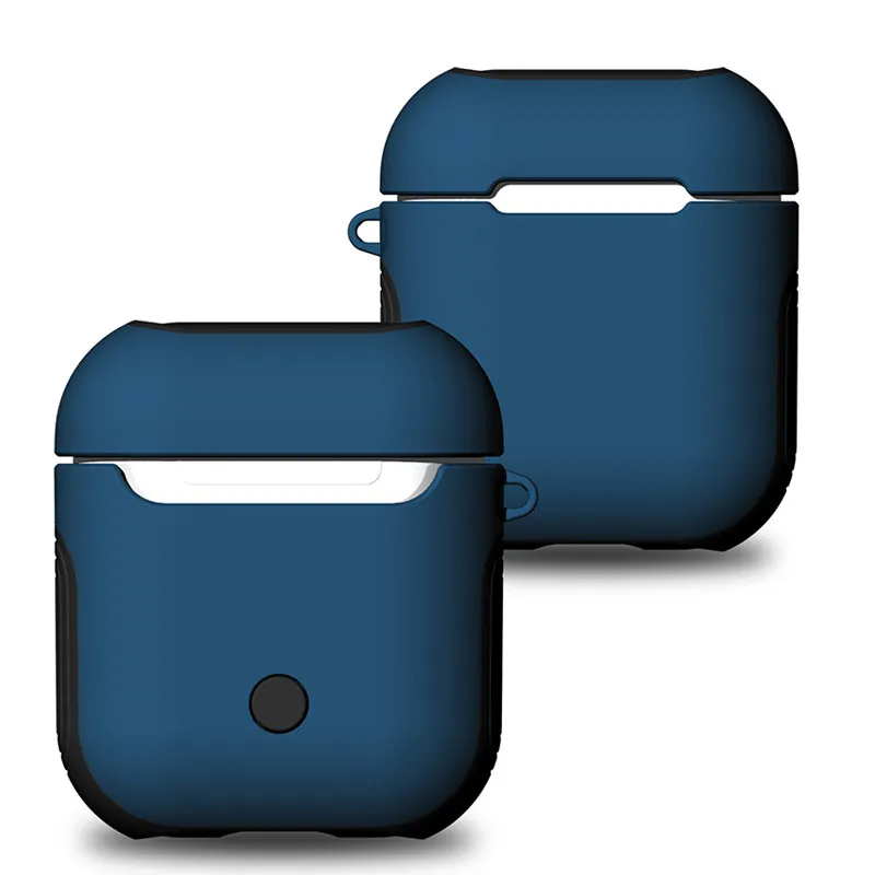 Чехол для наушников Apple AirPods чехол настоящих беспроводных Bluetooth Air Pods защитный AirPod