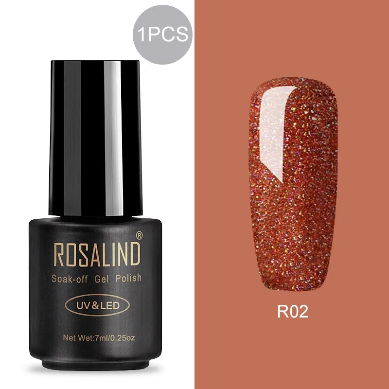 RAR02 ROSALIND 7 мл Гель-лак для ногтей Полупостоянный УФ-гель гибридный набор для маникюра впитывающий лак белый праймер - Цвет: RAR02