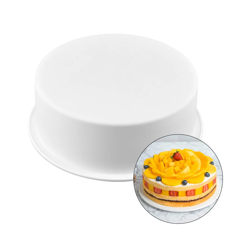 Простая круглая форма для торта 3D силиконовая выпечки помадки шоколада мусса