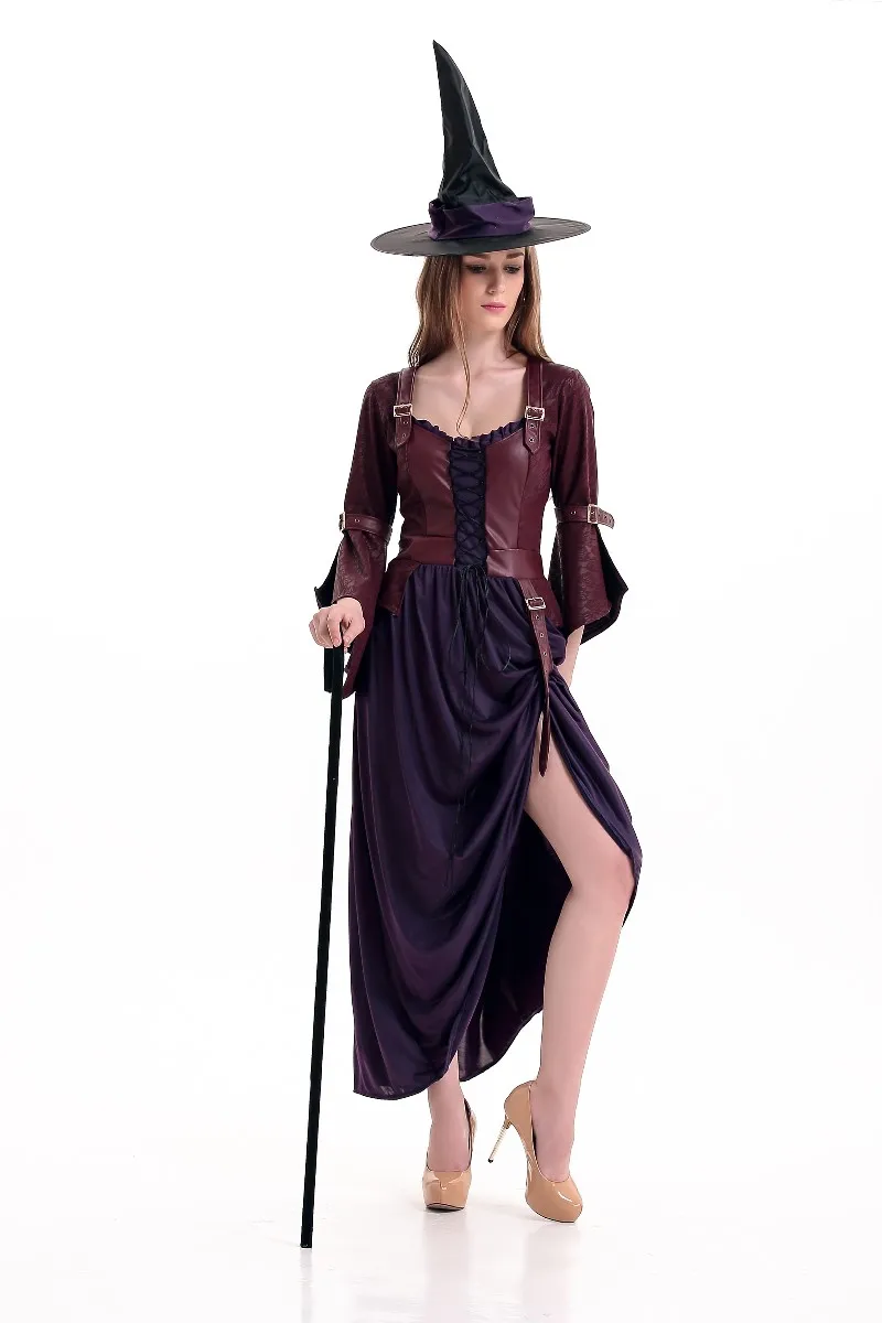 Сексуальный взрослый женский костюм ведьмы на Хеллоуин стимпанк роскошное