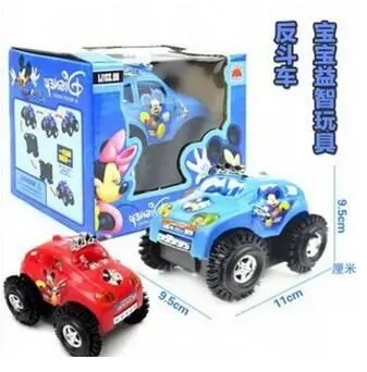 

New best-selling children's toys electric car stunt Mickey Mickey CARS automatic rollover electric car #2