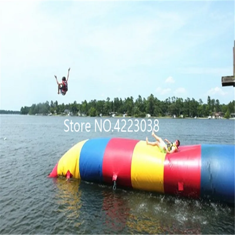 Free Shipping 7m*2m Inflatable Blob Jumping Water Air Bag Catapult Pillow |