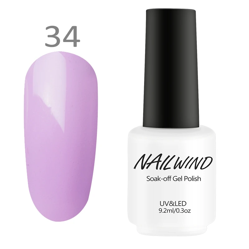 34 NAILWIND лак для ногтей 9,2 мл УФ цветной гель лак для ногтей акриловый гель Лаки резиновая основа для наращивания ногтей дизайн маникюра - Цвет: 34