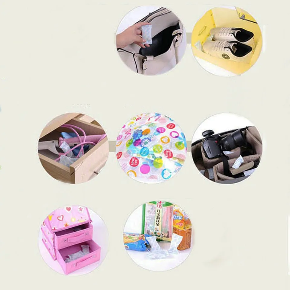 5 шт./лот 200 г Силикагель Пакеты влагопоглотитель Осушителя Нетоксичные