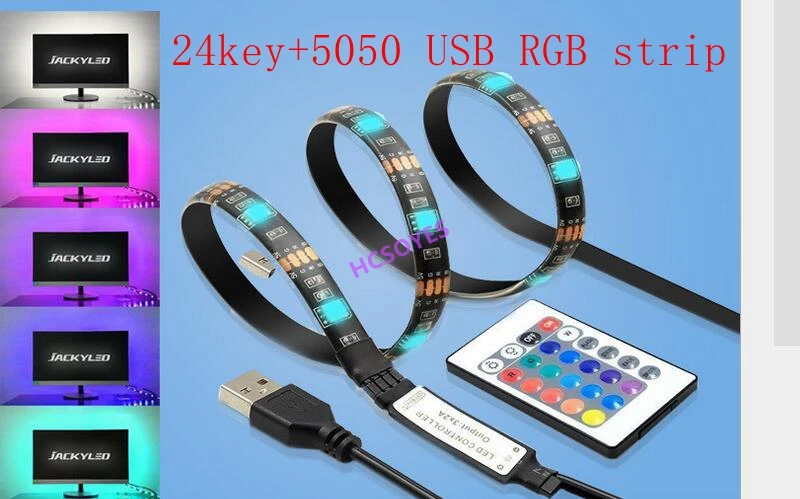ТВ/компьютер чехол фоновый свет набор 3key 17key 24key IR RF беспроводной Bluetooth контроллер пульт дистанционного управления 5050 RGB USB полоса Стоп свет