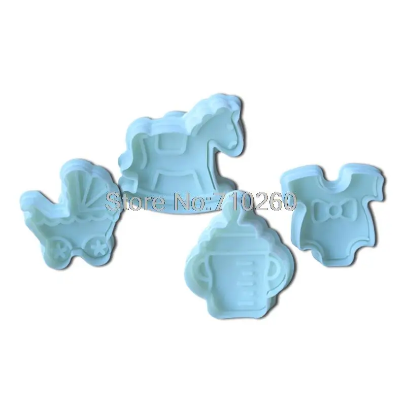 4 шт./компл. моды мило лошадь ребенка Торта Помады Украшения ремесло плесень тесто