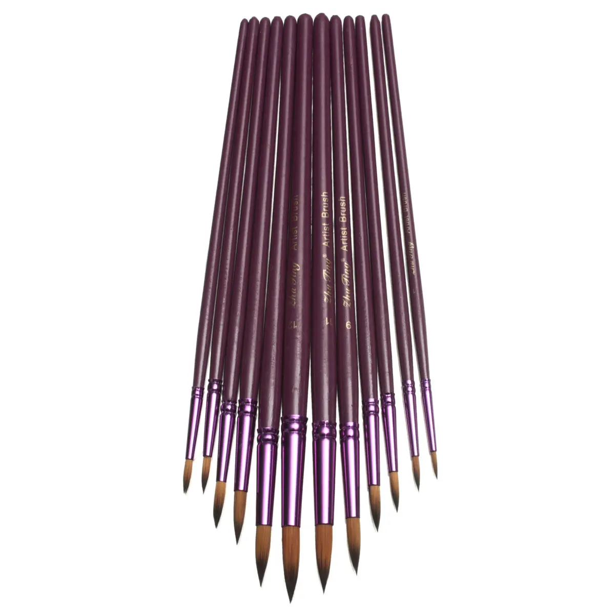 Набор кистей для рисования акварелью акрилом 12 шт./лот | Канцтовары офиса и дома