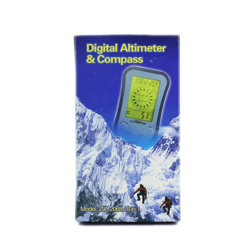 Цифровой водонепроницаемый ЖК дисплей 8 в 1 с высотомером компасом термометром