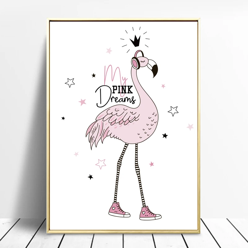 Холст для девочек с акварелью плакат художественным принтом настенные картины