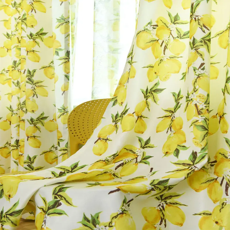 Спальня Детский сад маленькие свежие ПЕЧАТНЫЕ ЗАНАВЕСКИ занавески гостиная Тюль