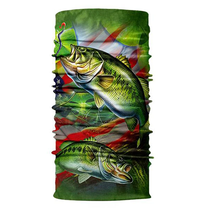 Объемный Бандана с рисунком платок для рыбалки стиль фуляр мужчин и женщин