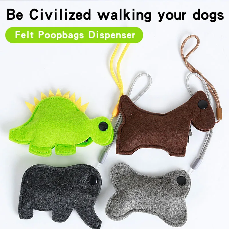 Портативная Сумка почтальон для собак сумка мусора с мультяшным котом мусорная