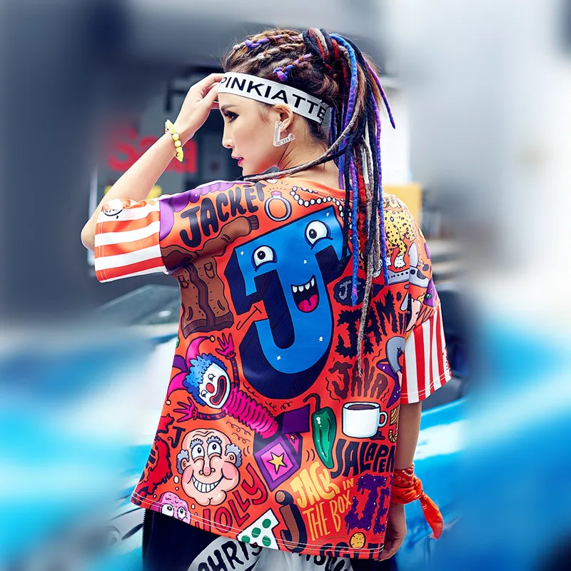 Jus. be.never/женские красные футболки с рисунком harajuku Корейская кавайная белая