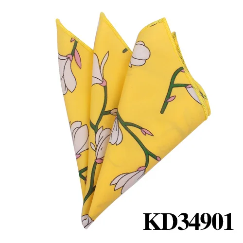KD34901 Модное печатное карманное квадратное для мужчин и женщин Цветочное полотенце для сундуков носовые платки для джентльменов мужские костюмы платок карманное полотенце - Цвет: KD34901