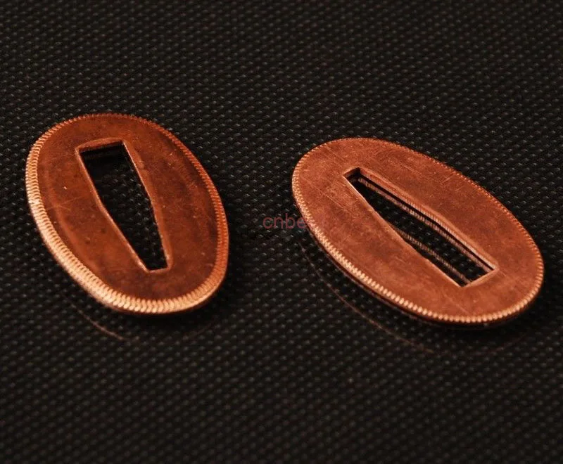 

Pair of Red Seppa Copper Sword blade Washer Spacer for Japanese Samurai Sword maintain