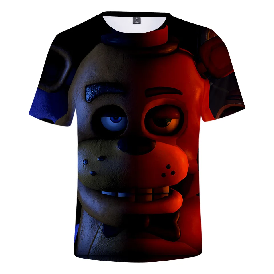 Футболка Fnaf с 3D принтом пять ночей у FNAF для мужчин и женщин модная рубашка