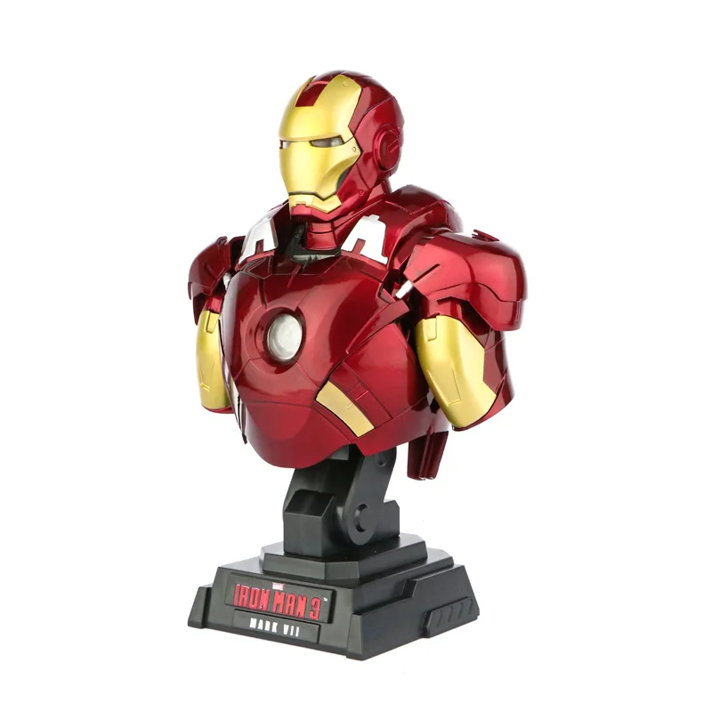 MK7 No box Marvel Мстители Железный человек MK43 MK7 Mark 7 1/4 бюст статуя скульптура модель декоративные украшения - Цвет: MK7 No box