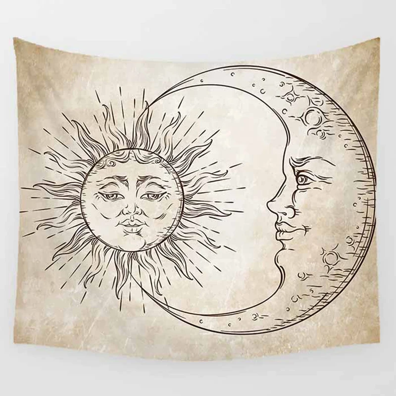 

Beauty night moon landscape large tapestry Wall Hanging Printed home decoration tapestry living room tapestry