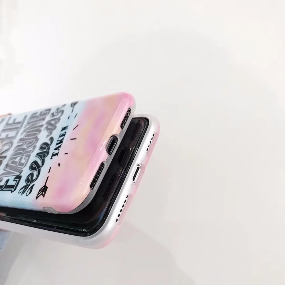 Чехол для телефона ярких цветов iphone 7 чехол X 6 S 8 Plus Модный Цветной мягкий IMD с